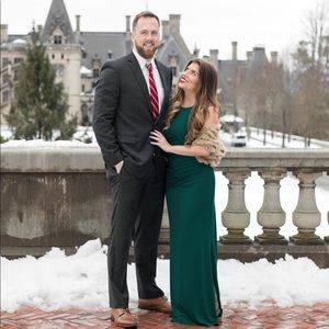 Stunning green formal dress! Great for Christmas!